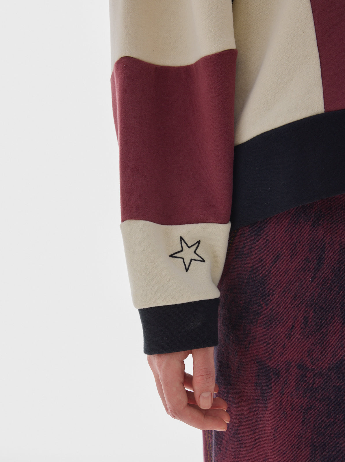 Rocky soft fleece sweater_Cherry