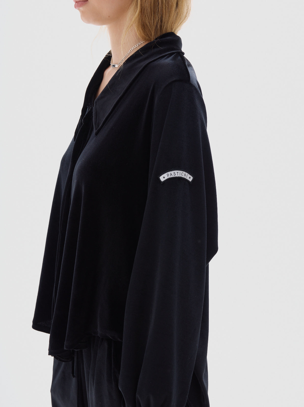 Crocker velvet blouse_black