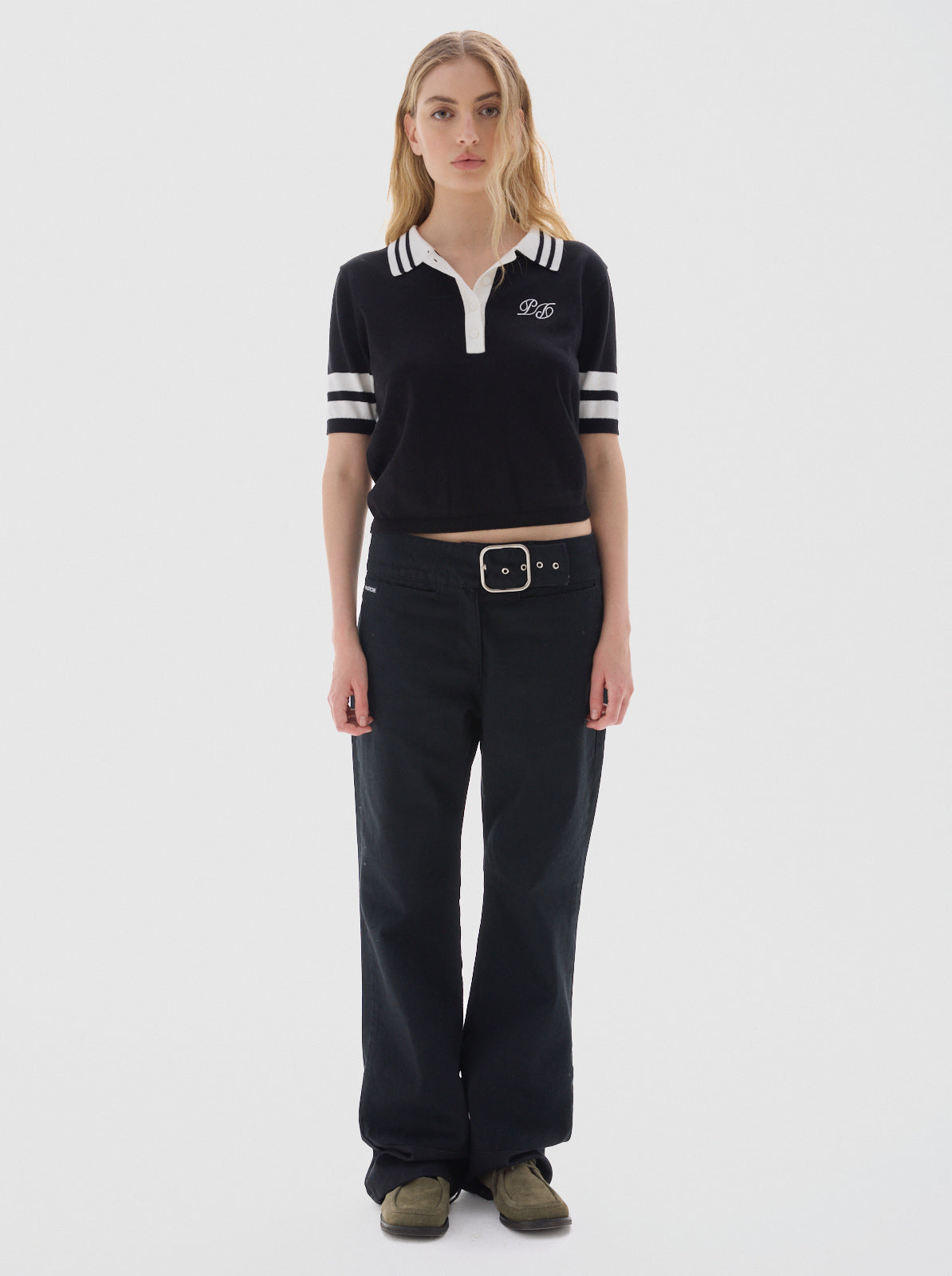 Belt solid jean_black