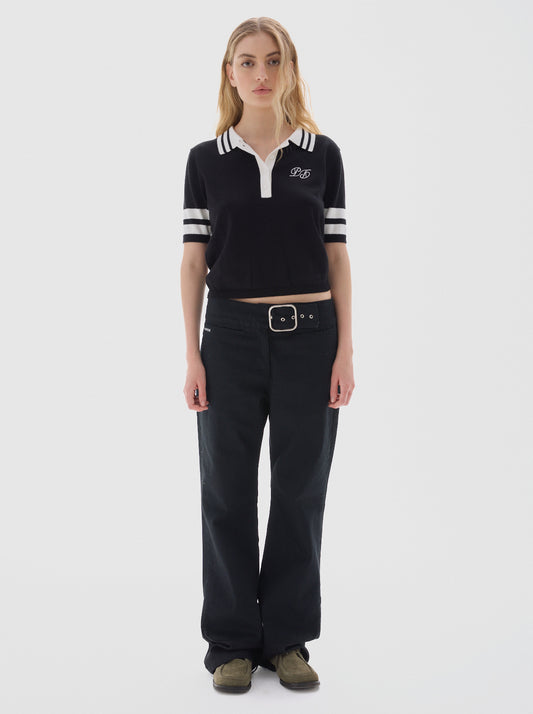Belt solid jean_black