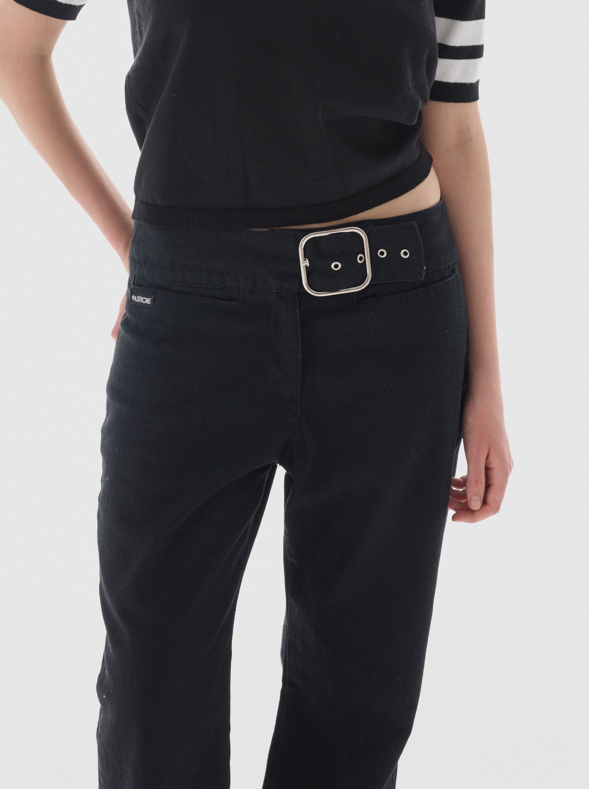 Belt solid jean_black