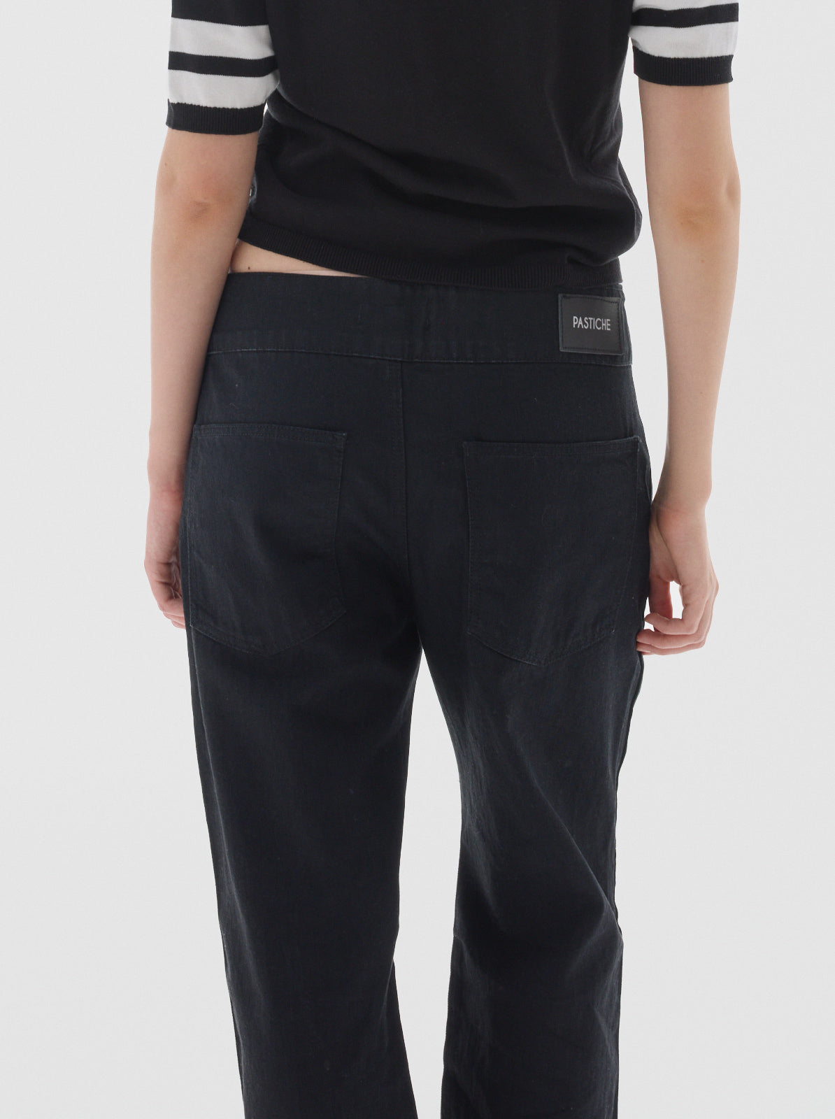 Belt solid jean_black
