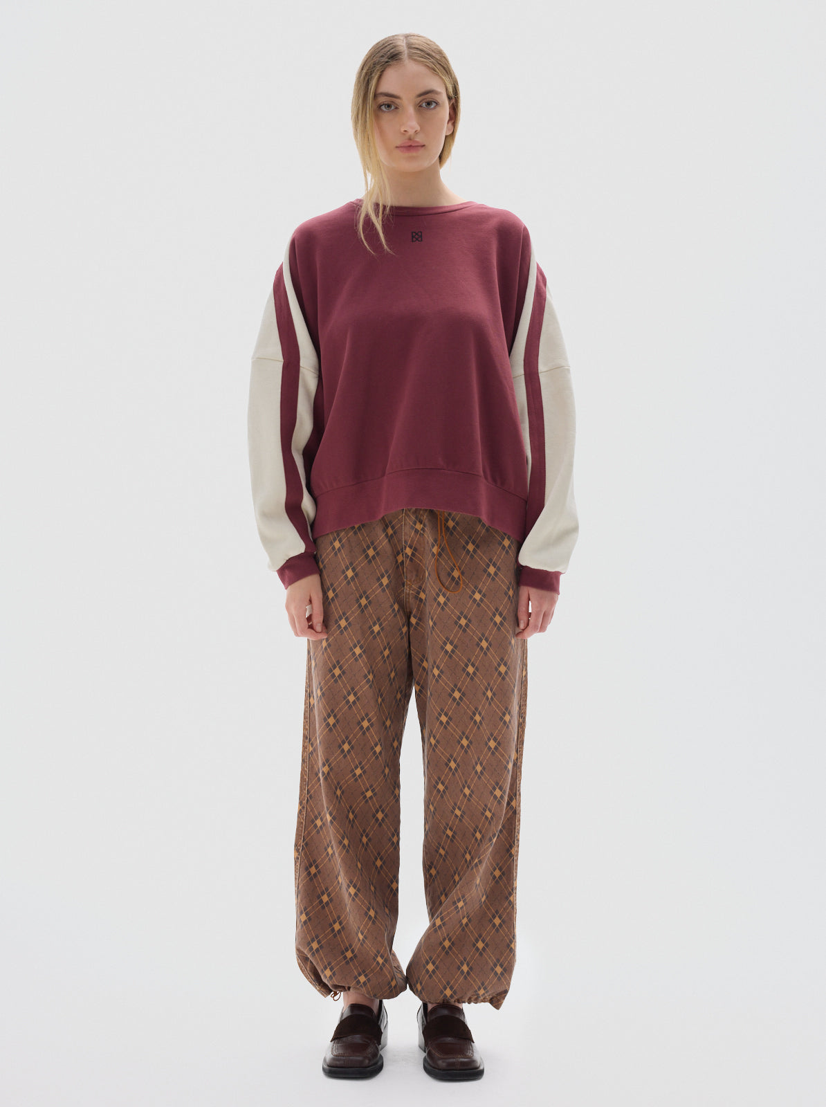 Olympia soft fleece sweatshirt_Bordeaux