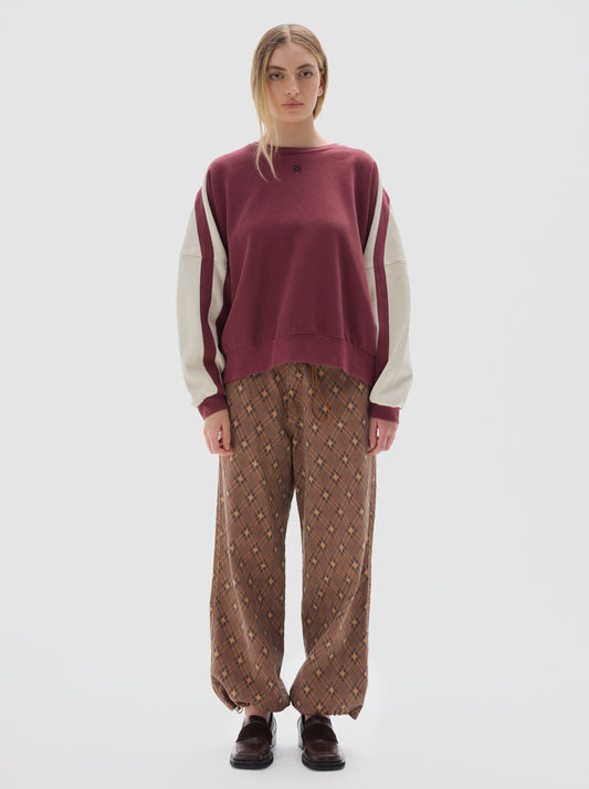 Olympia soft fleece sweatshirt_Bordeaux