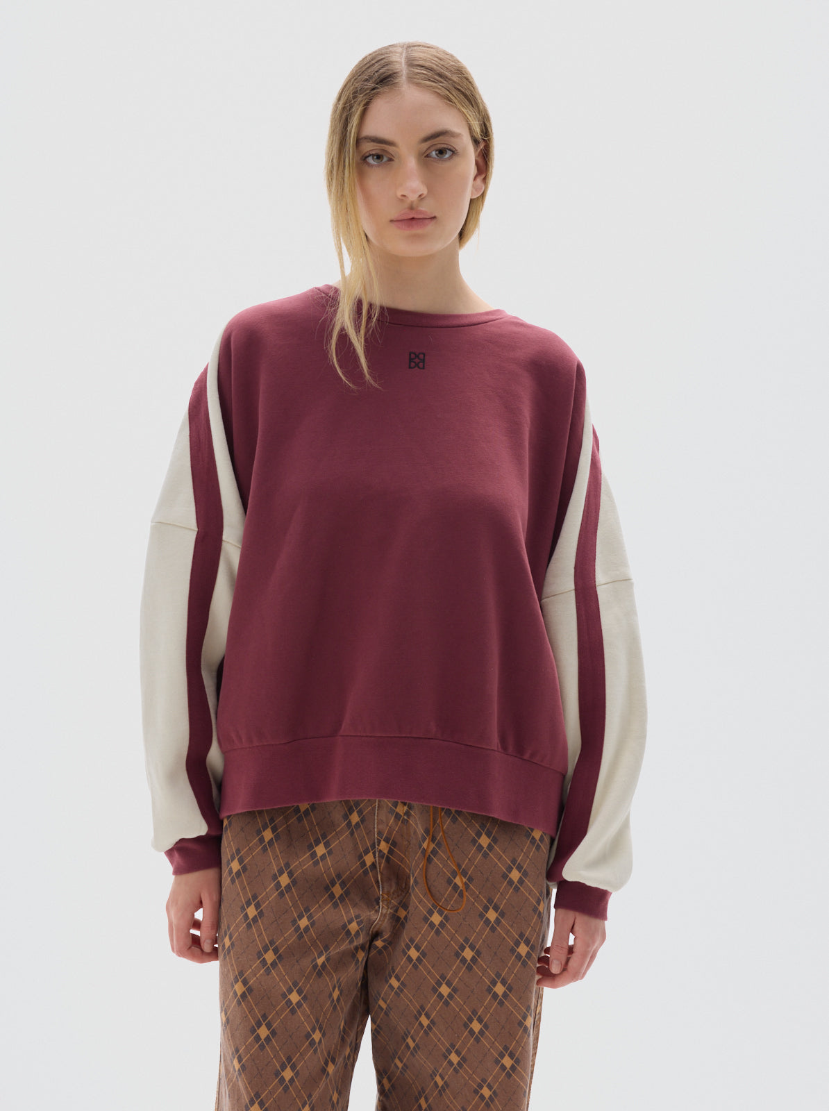 Olympia soft fleece sweatshirt_Bordeaux