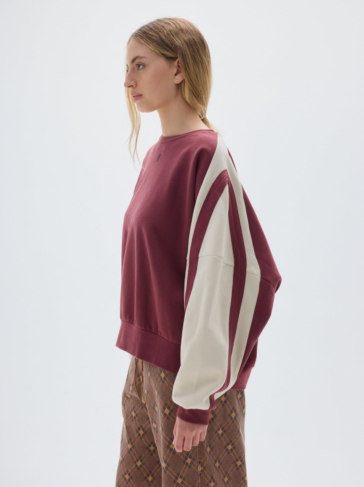 Olympia soft fleece sweatshirt_Bordeaux