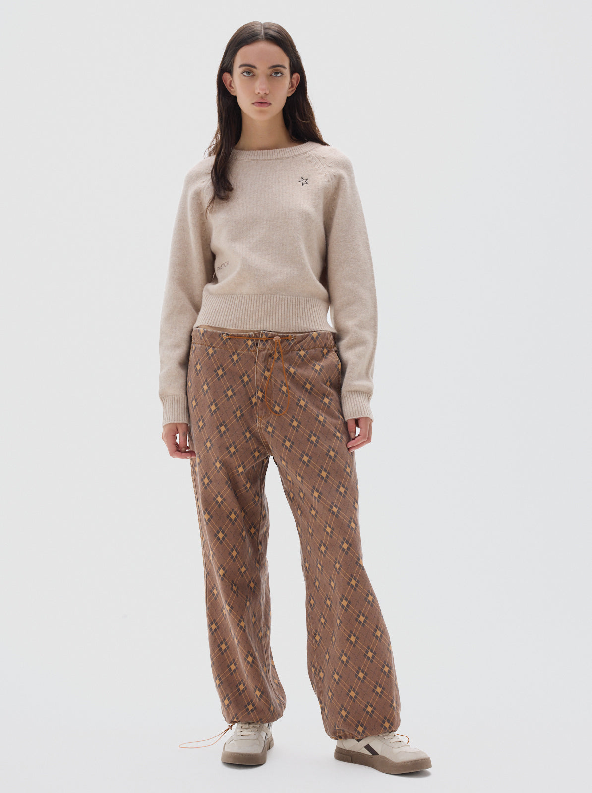 Parachute print jean_brown