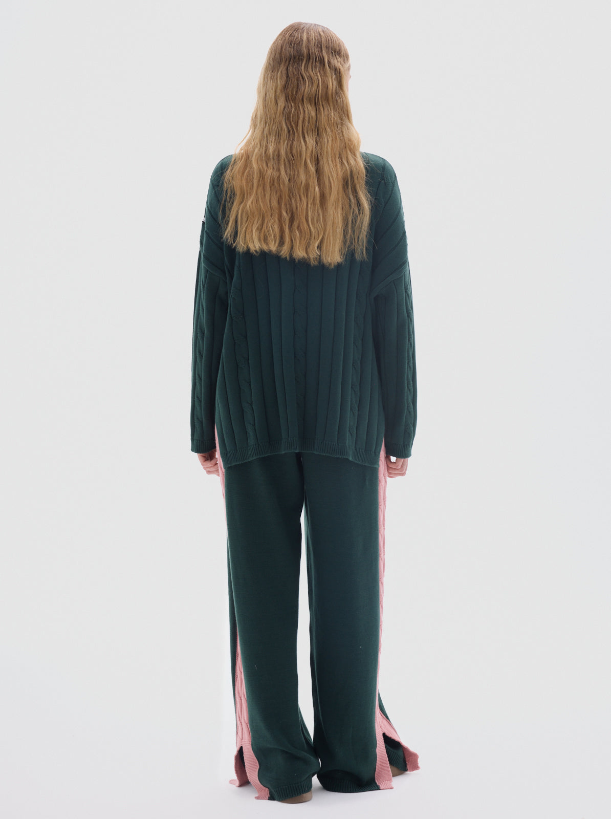 Serge cotton knit sweater_Green