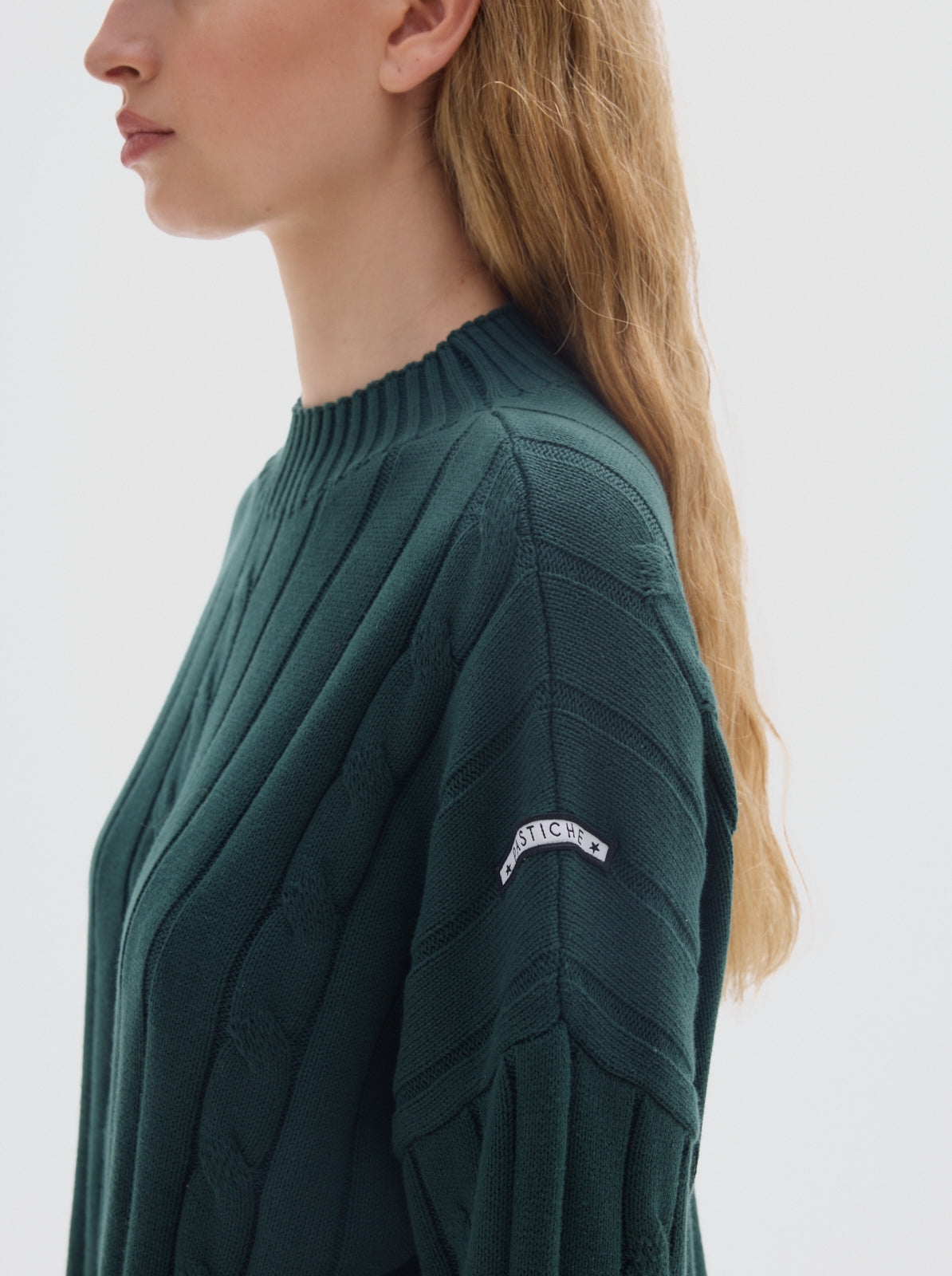 Serge cotton knit sweater_Green