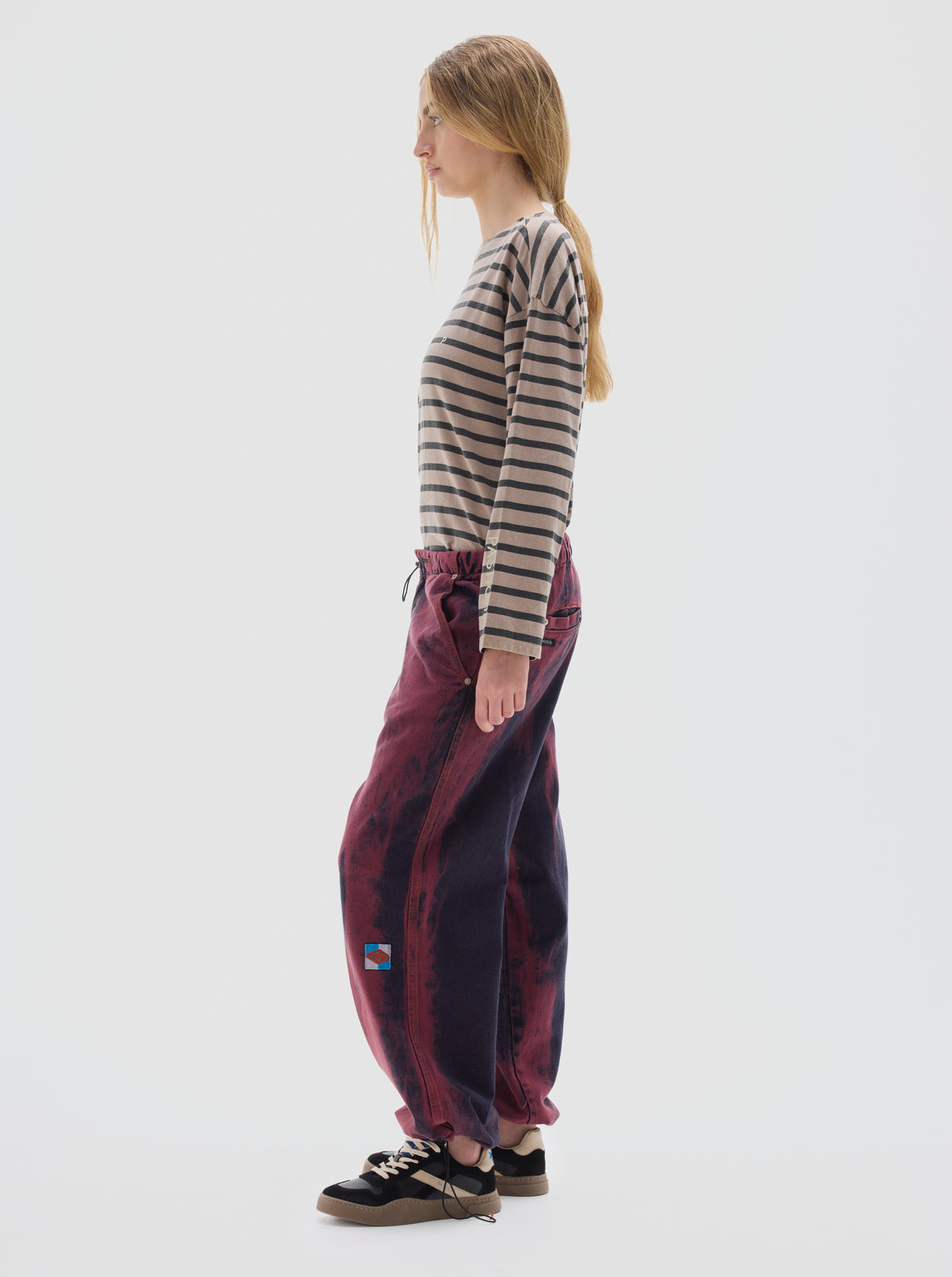 T-shirt longsleeve sailor stripes_Brown