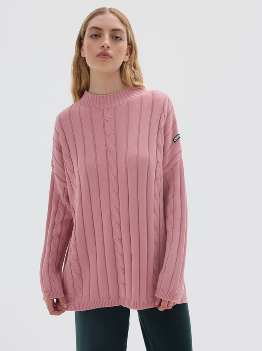 Serge cotton knit sweater_Pale pink