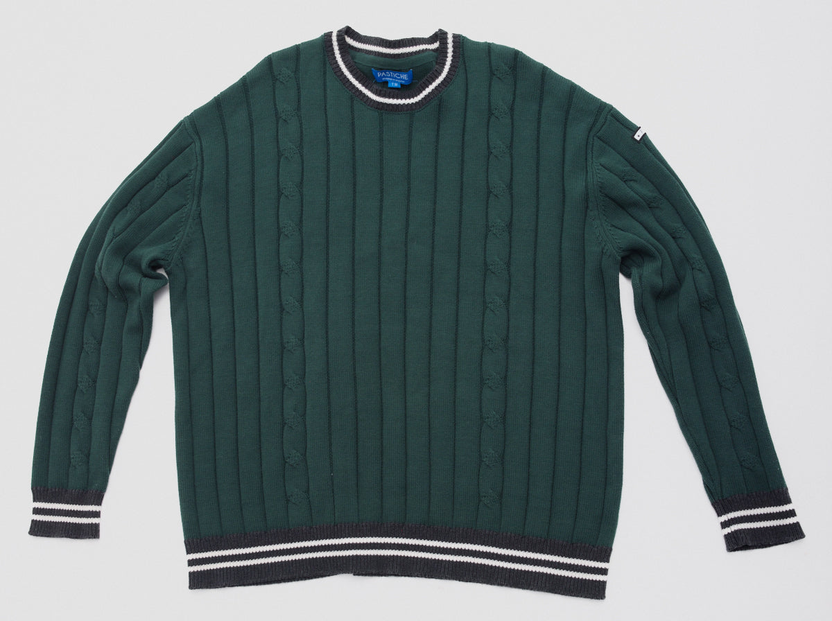 Royce cotton knit sweater_Green