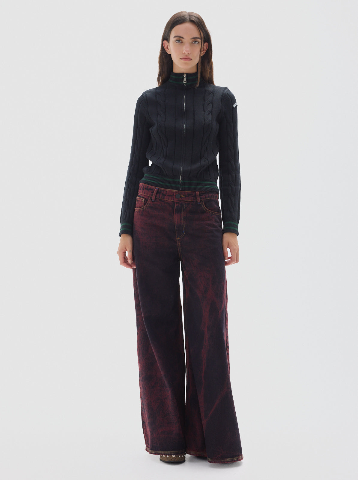 Wild washed jean_bordeaux