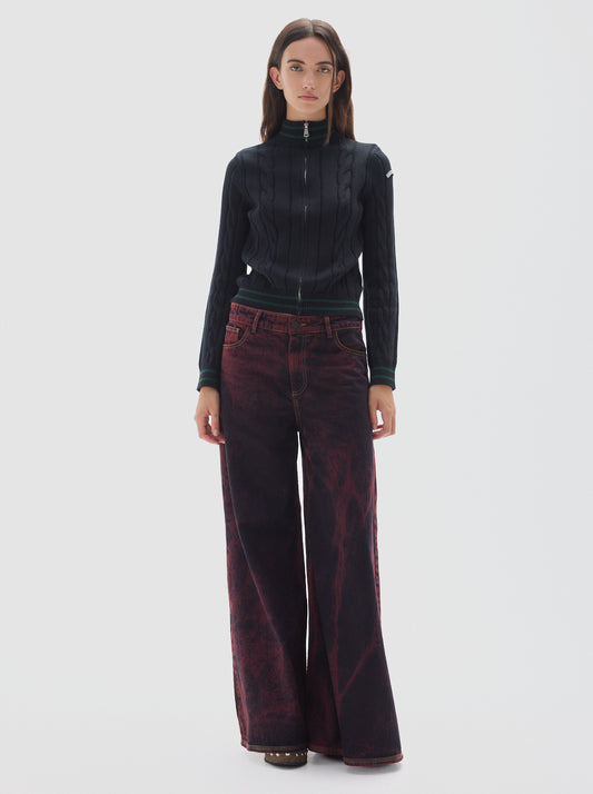 Wild washed jean_bordeaux