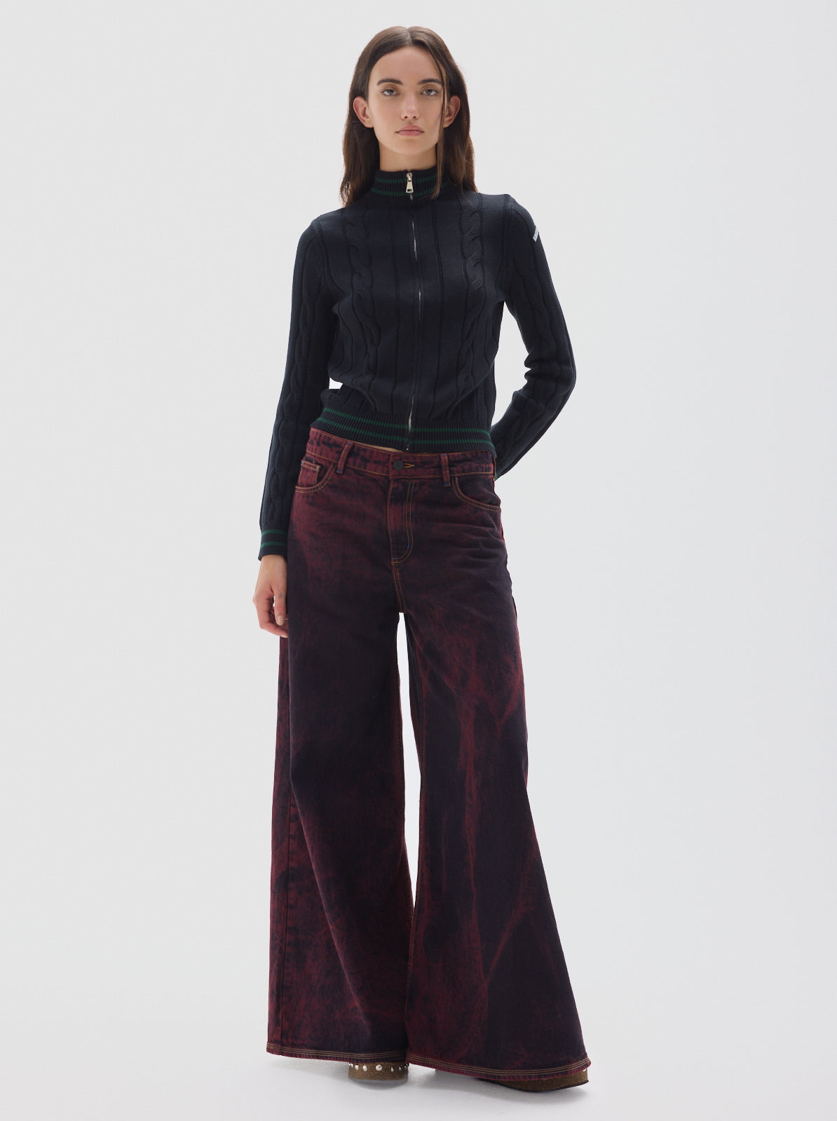 Wild washed jean_bordeaux