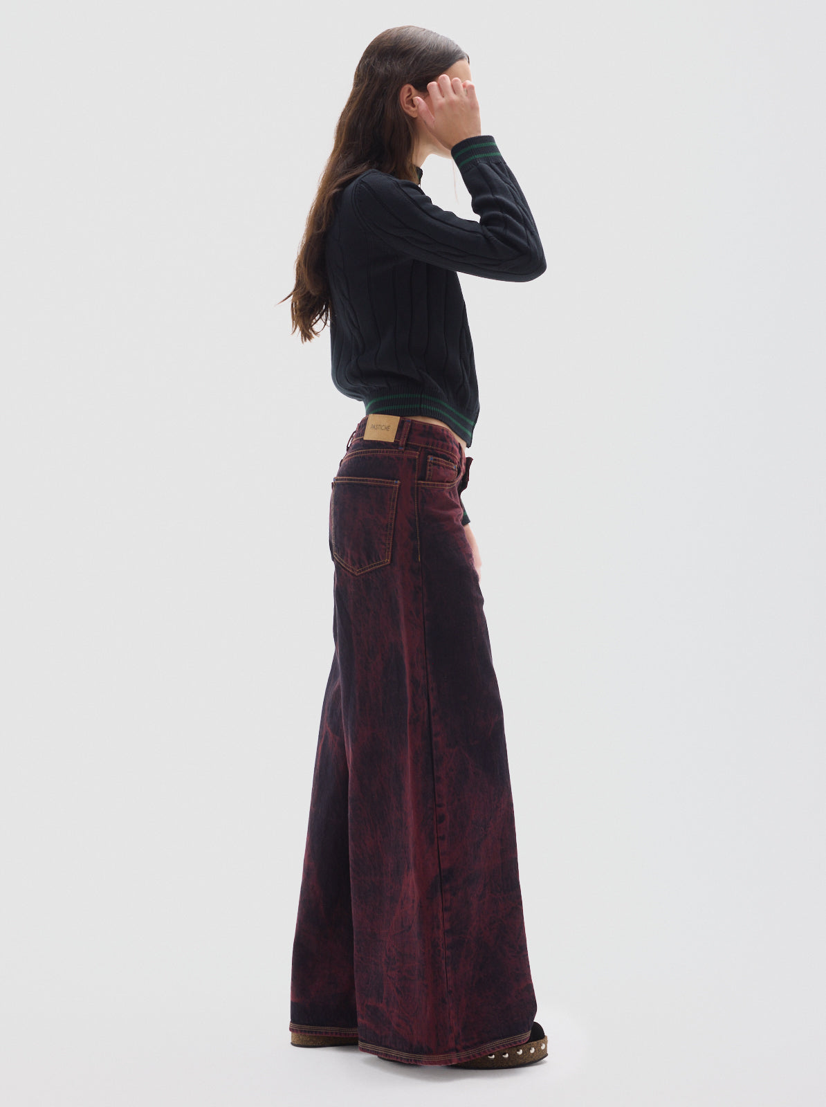 Wild washed jean_bordeaux