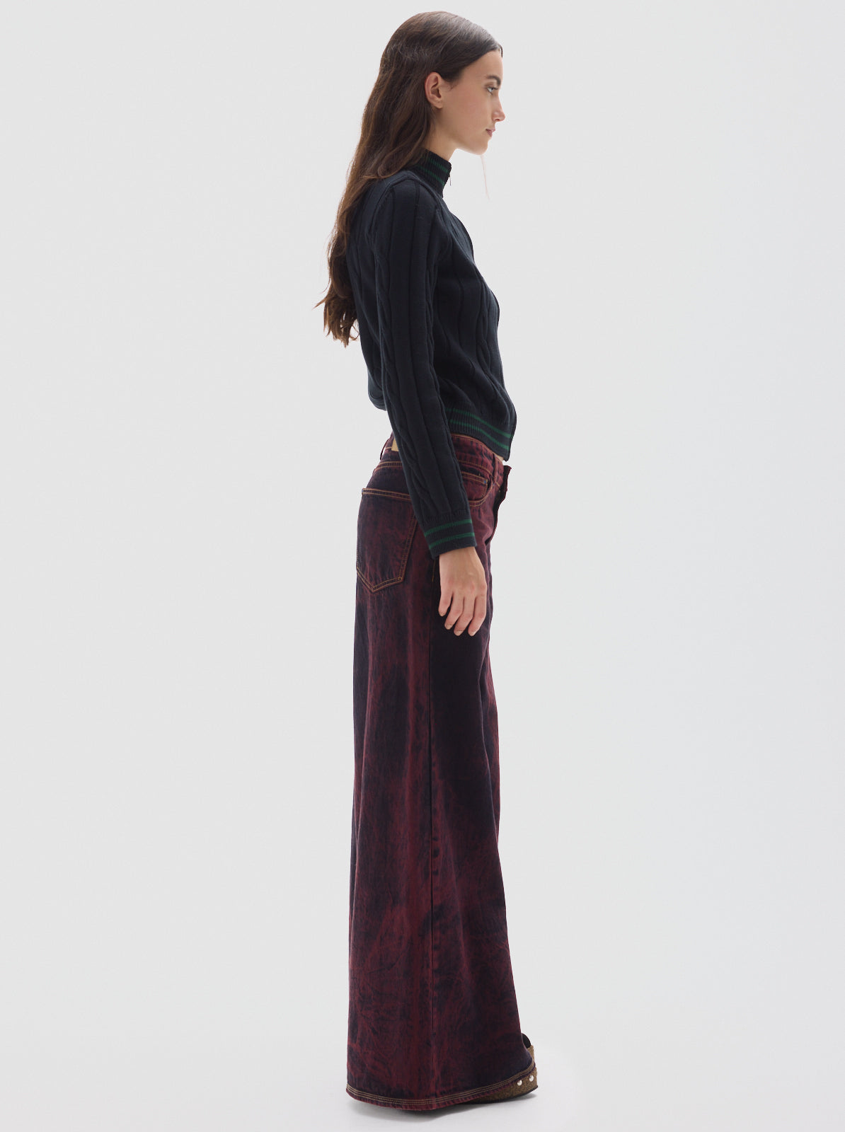 Wild washed jean_bordeaux