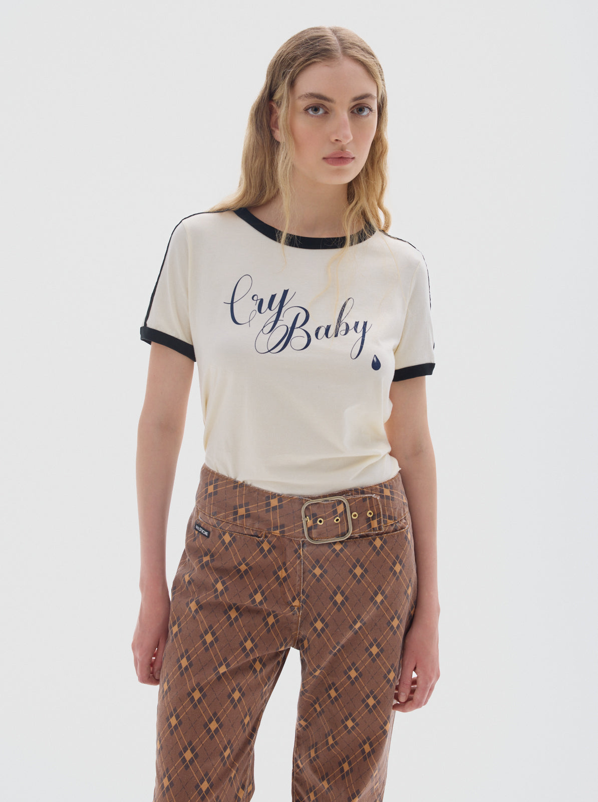 Baby cotton tee_cream