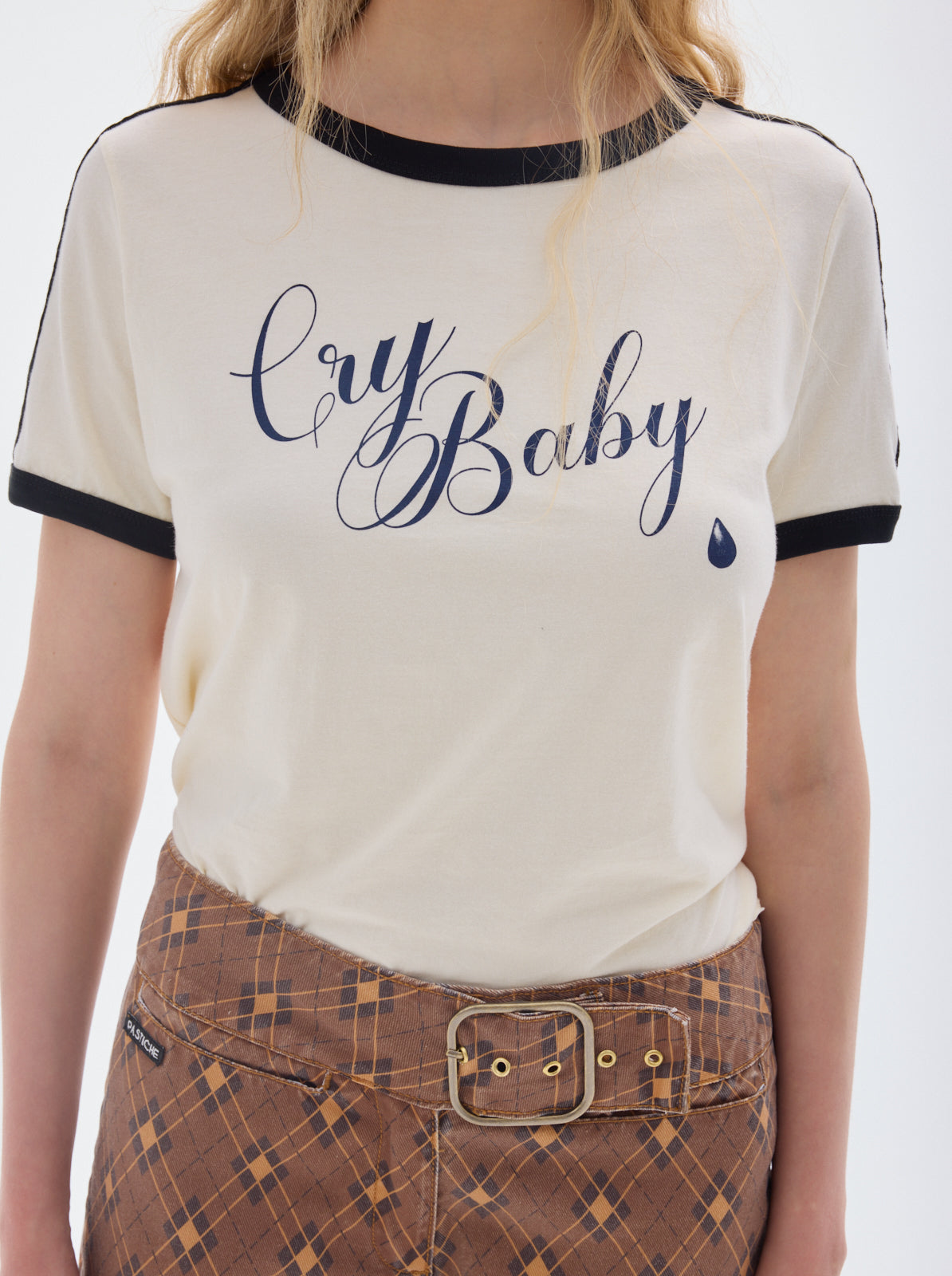 Baby cotton tee_cream