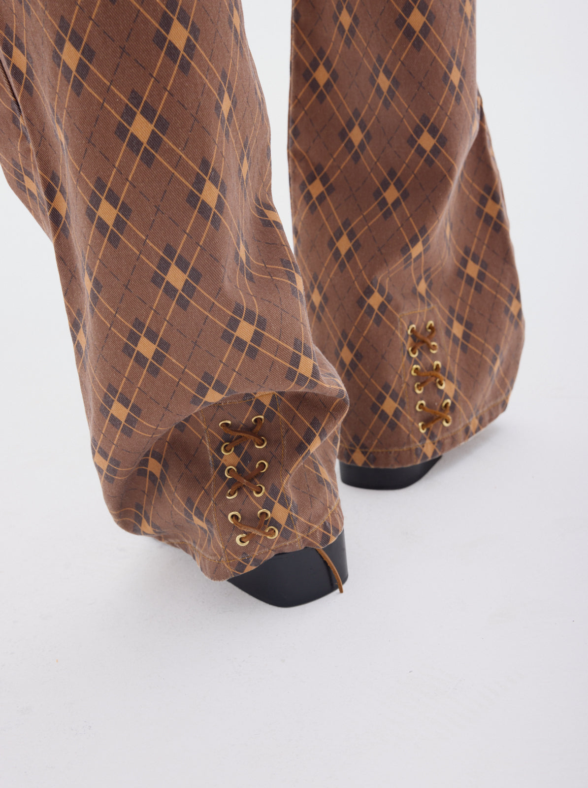 Belt fullprint denim jean_Brown