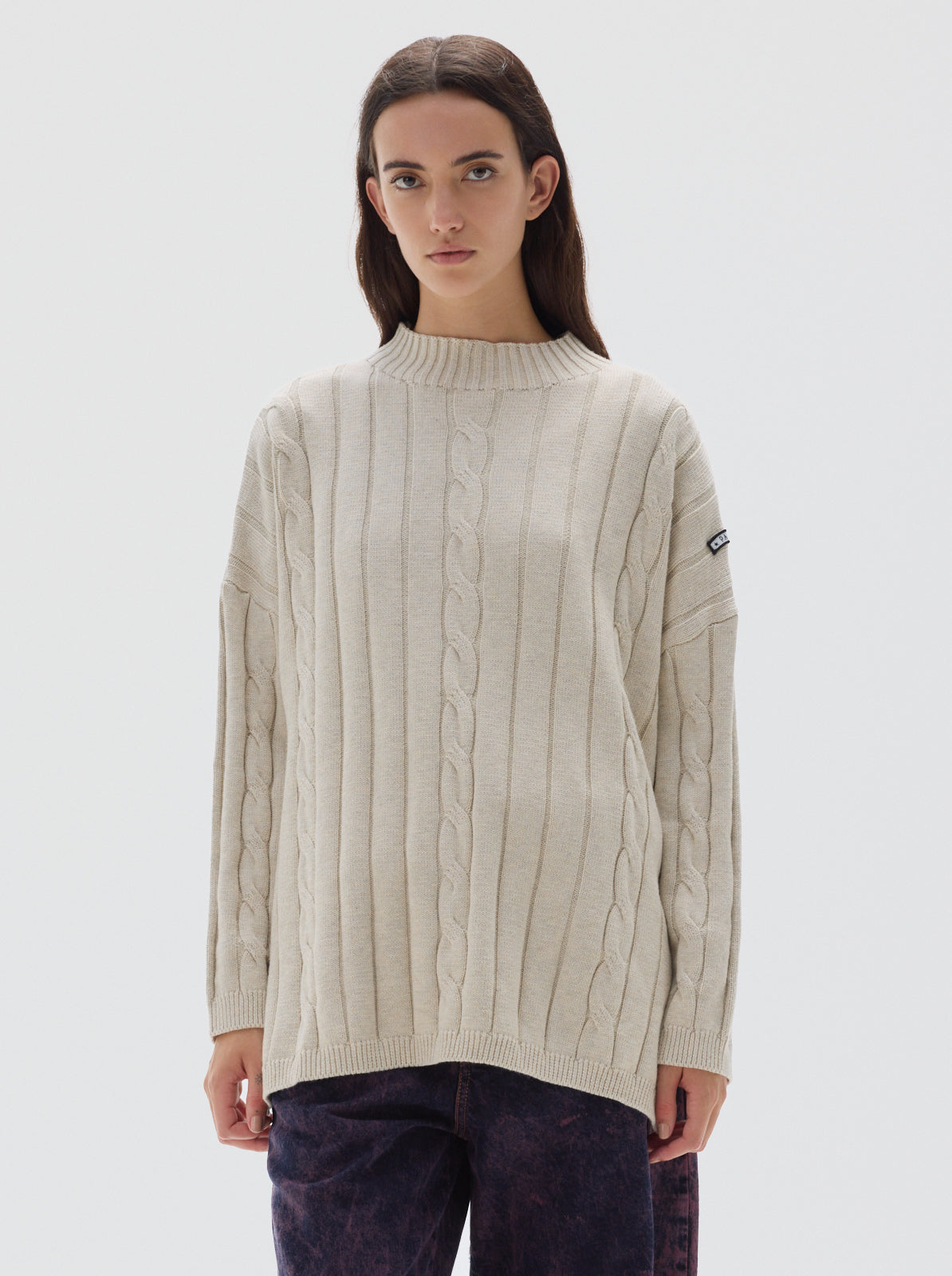 Serge cotton knit sweater_Cream