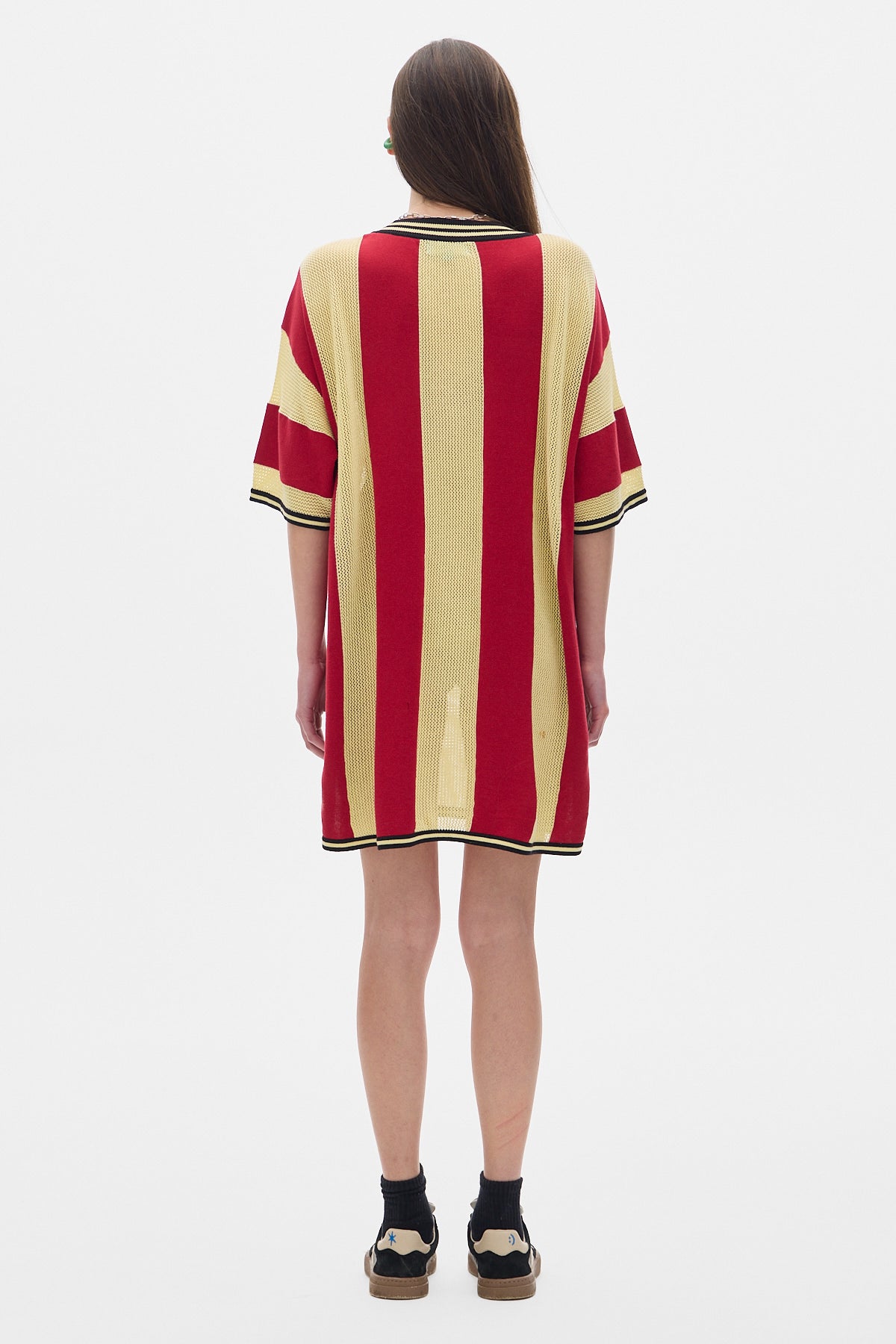 Gol Stripes Knit Dress_Yellow