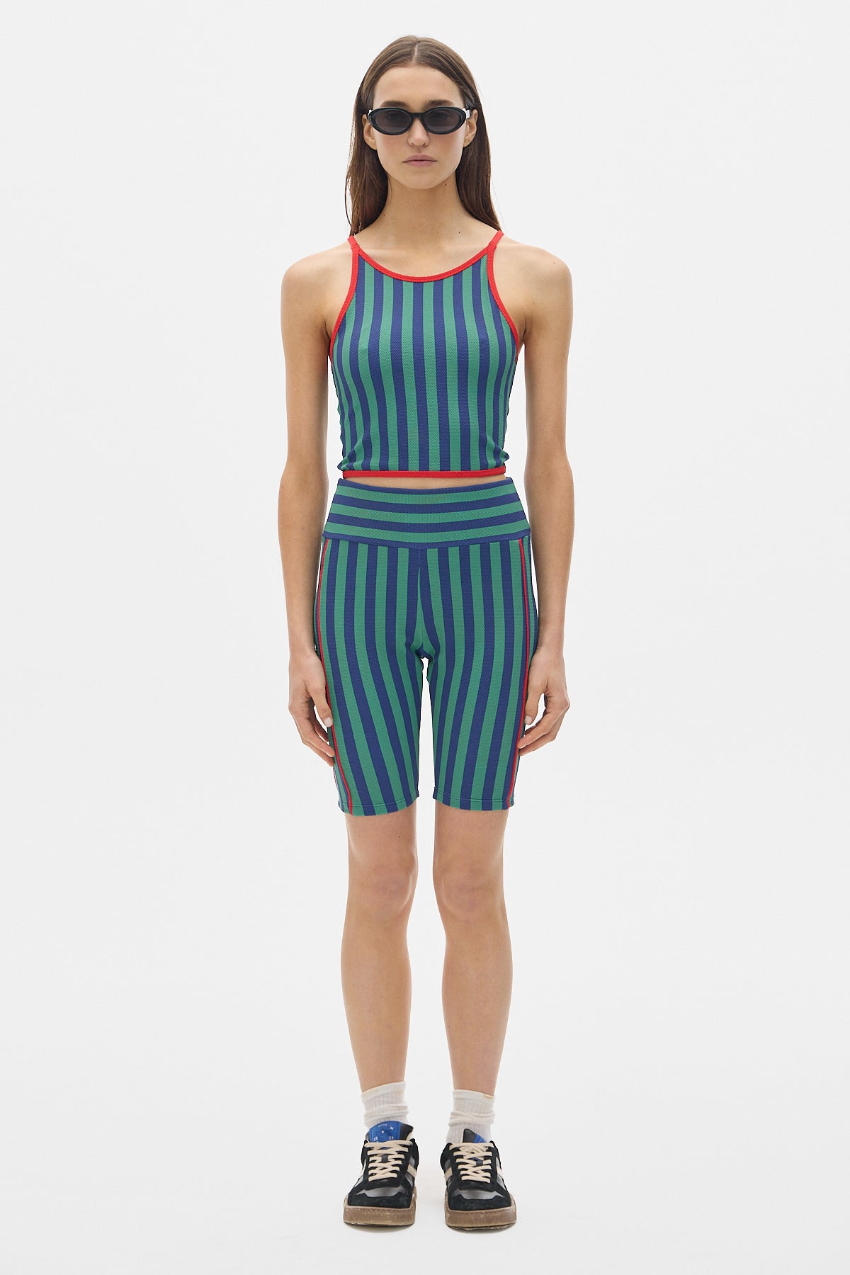 Biker Leggings_Green/Blue