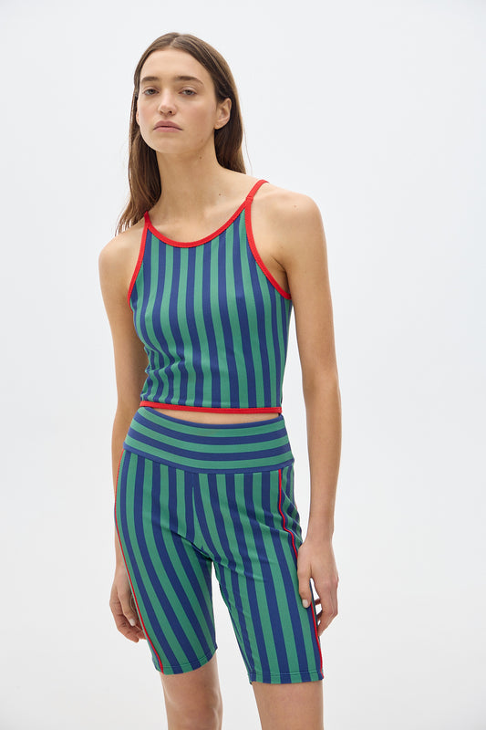 Biker Leggings_Green/Blue