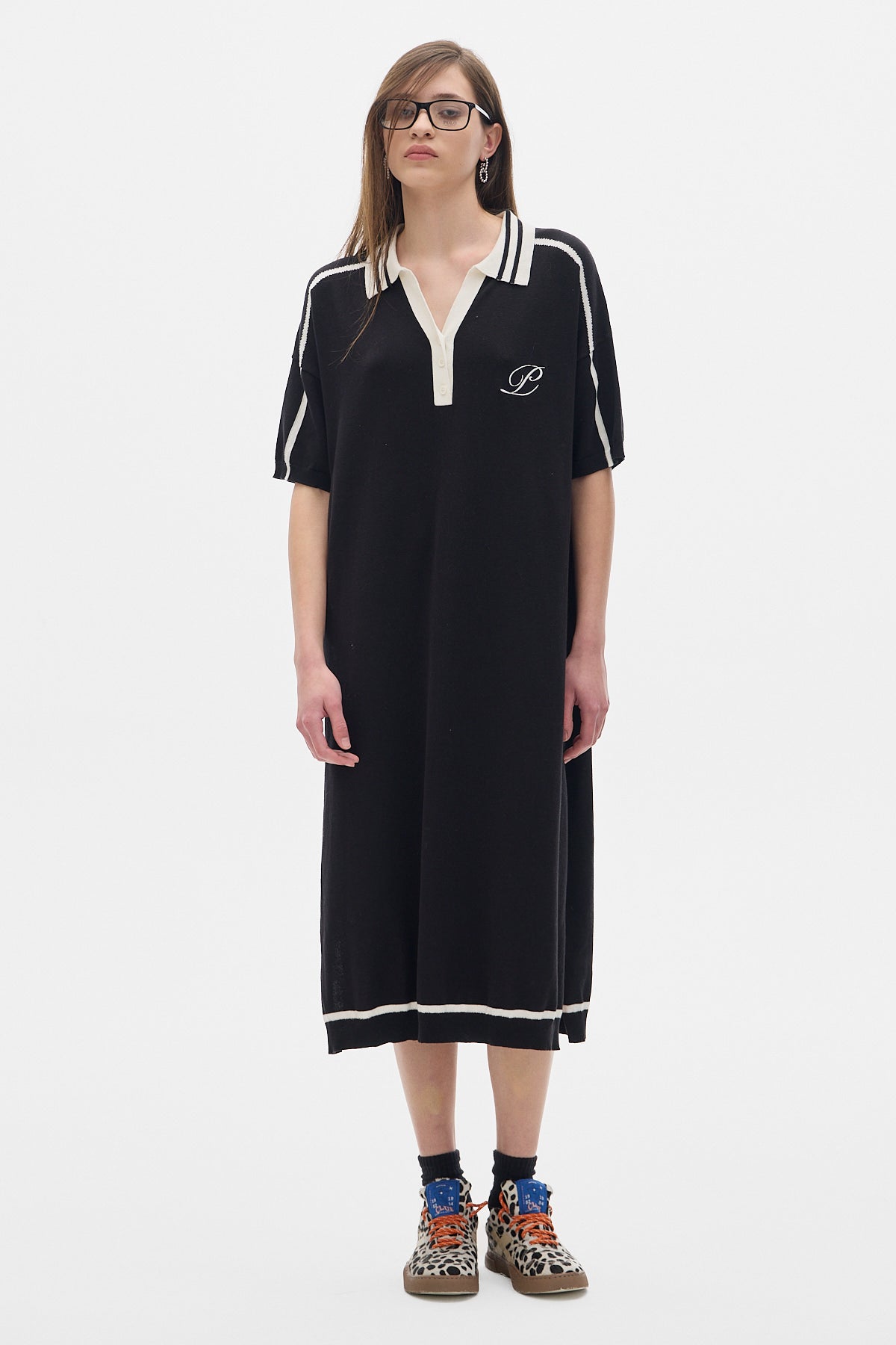 Pol Knit Dress_Black
