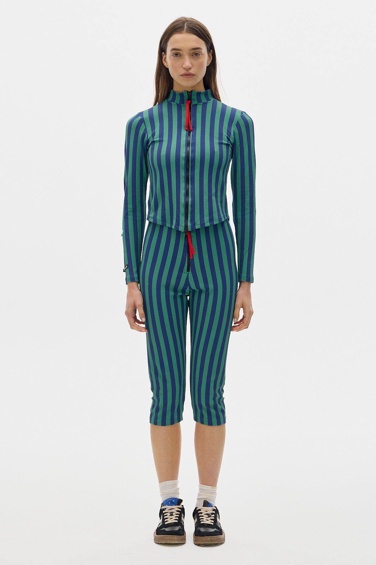 Capri Leggings_Green/Blue