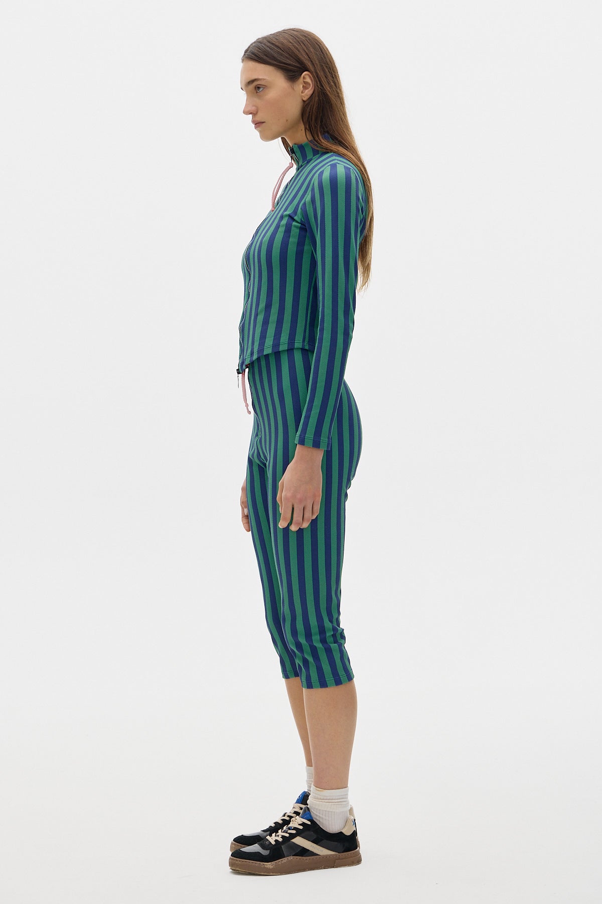 Capri Leggings_Green/Blue