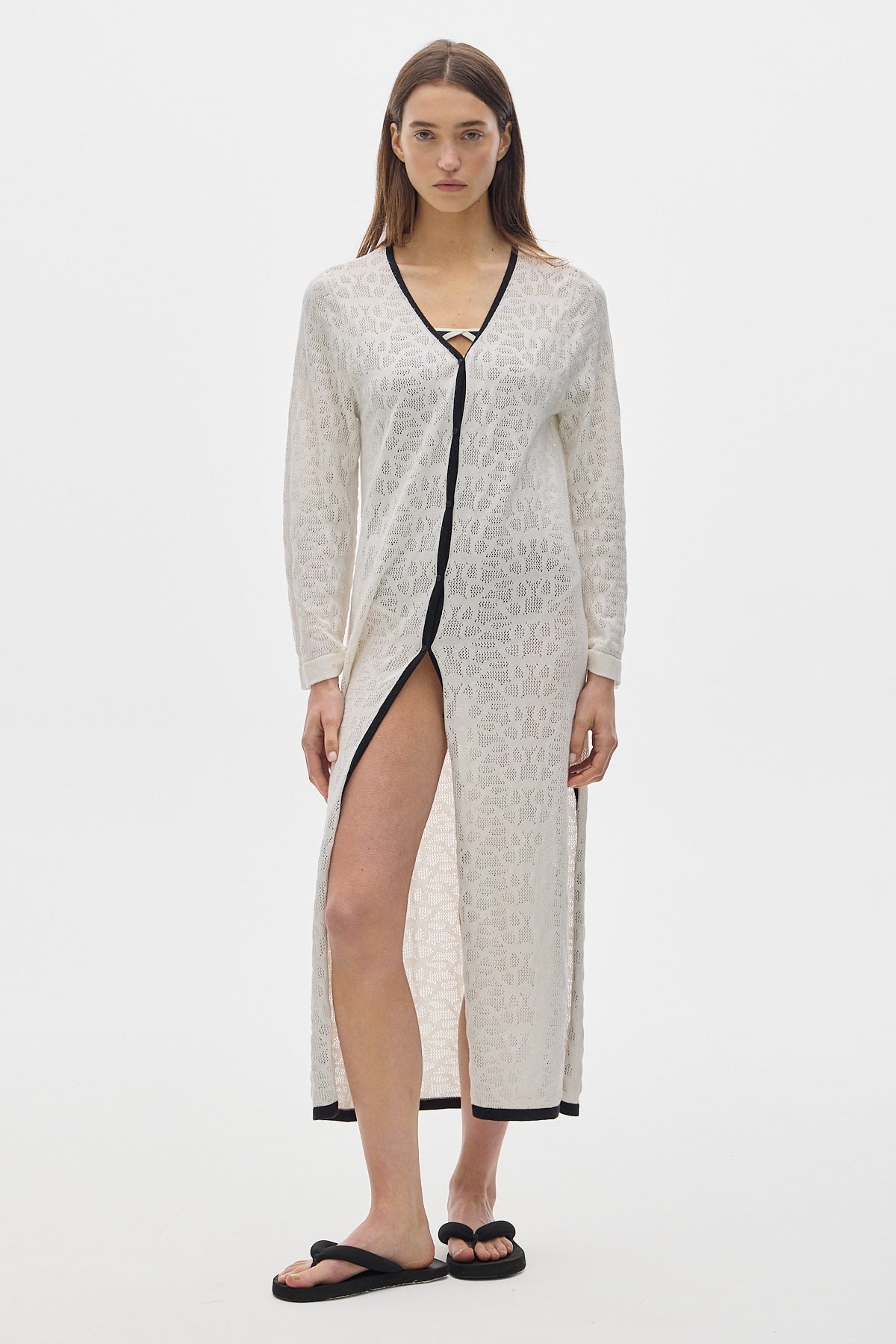 Ravi Knit Tunic Dress_Off White L / Off White