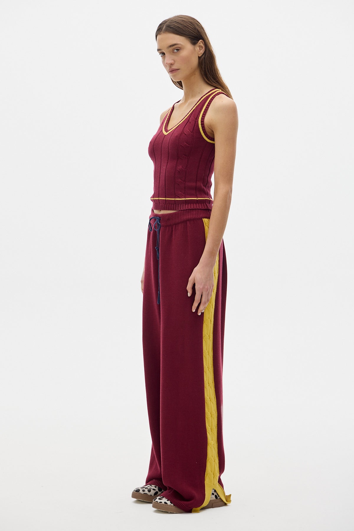 Juno Knit Pants_Bordeaux