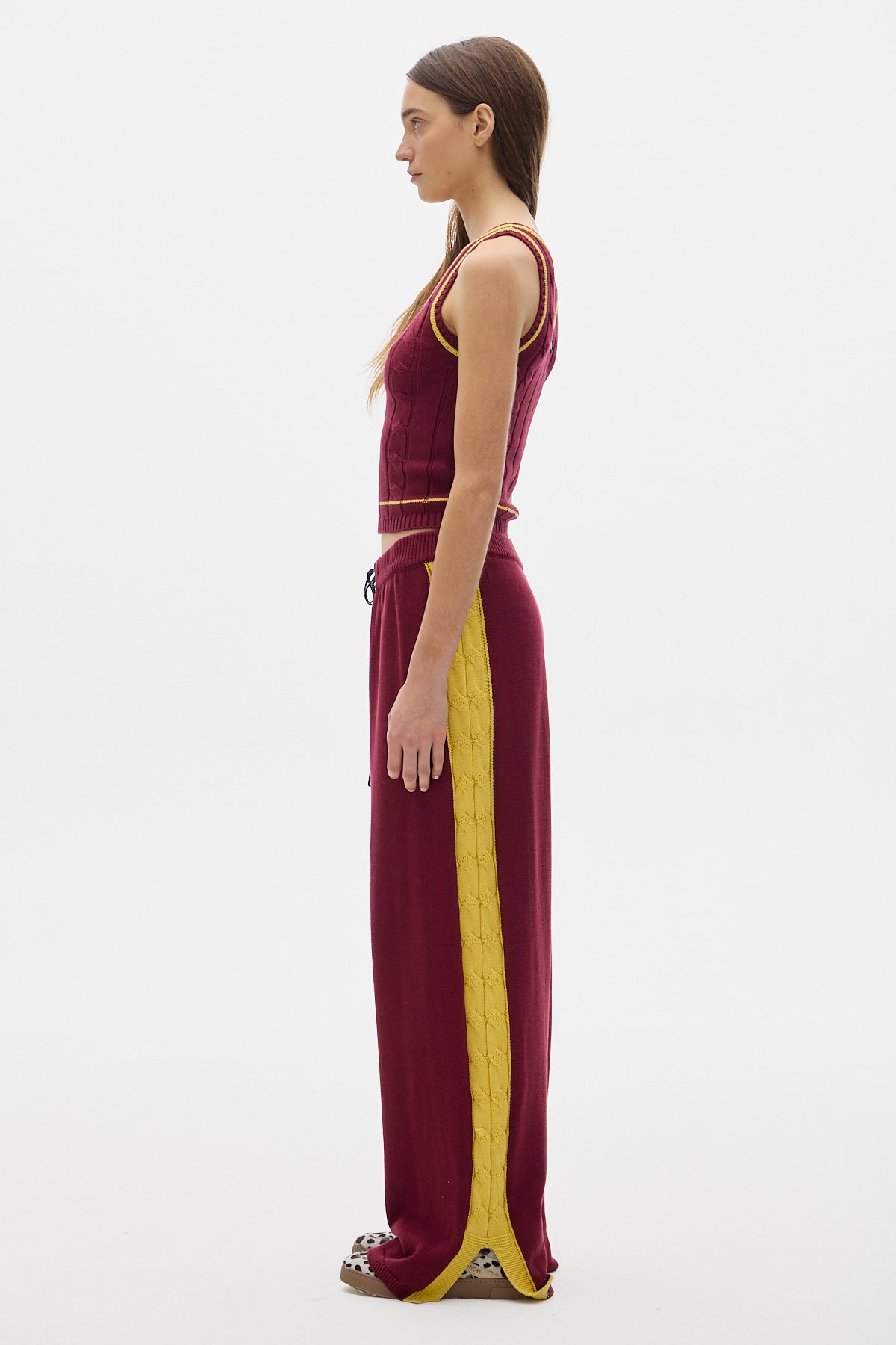 Morgan Knit Tank Top_Bordeaux