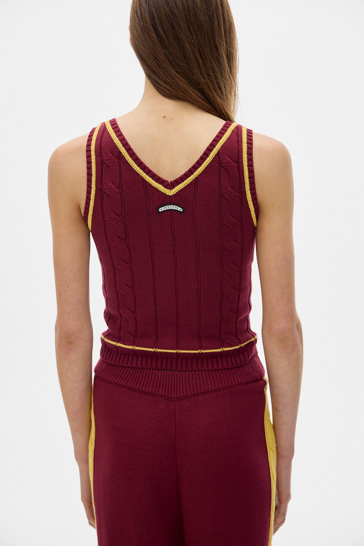 Morgan Knit Tank Top_Bordeaux