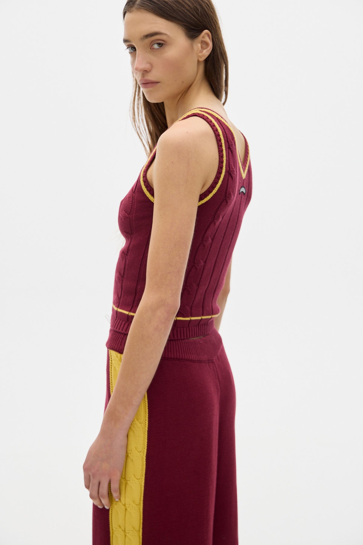 Morgan Knit Tank Top_Bordeaux