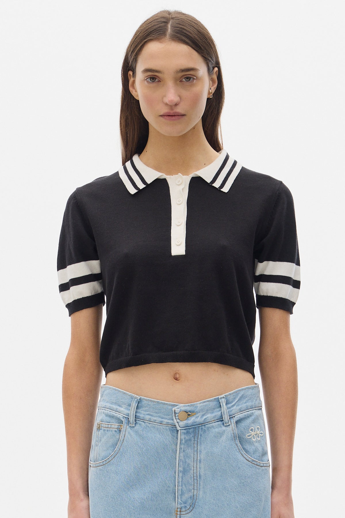 Ker Knit Polo Shirt_Black