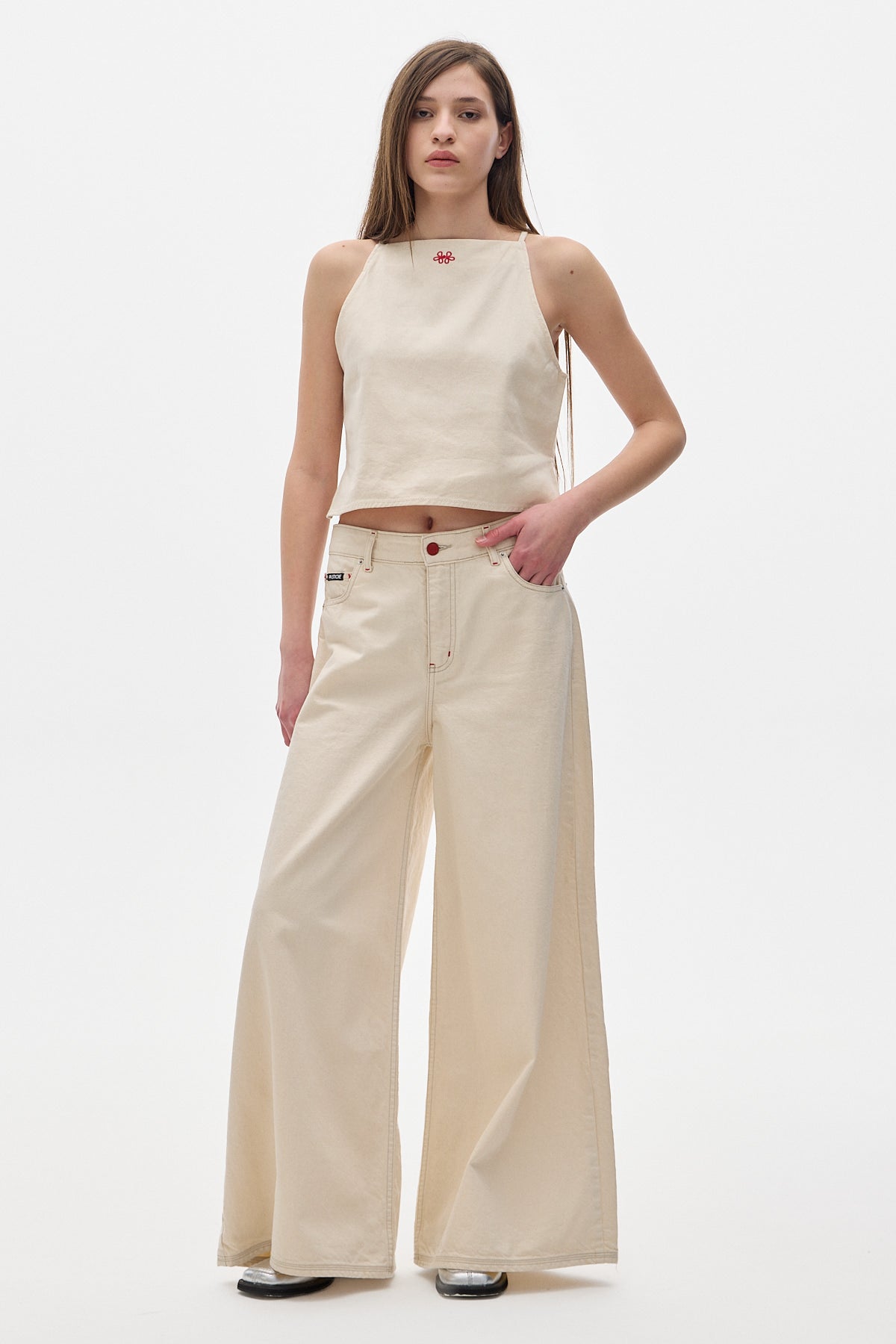 Wild Denim Pants_Cream