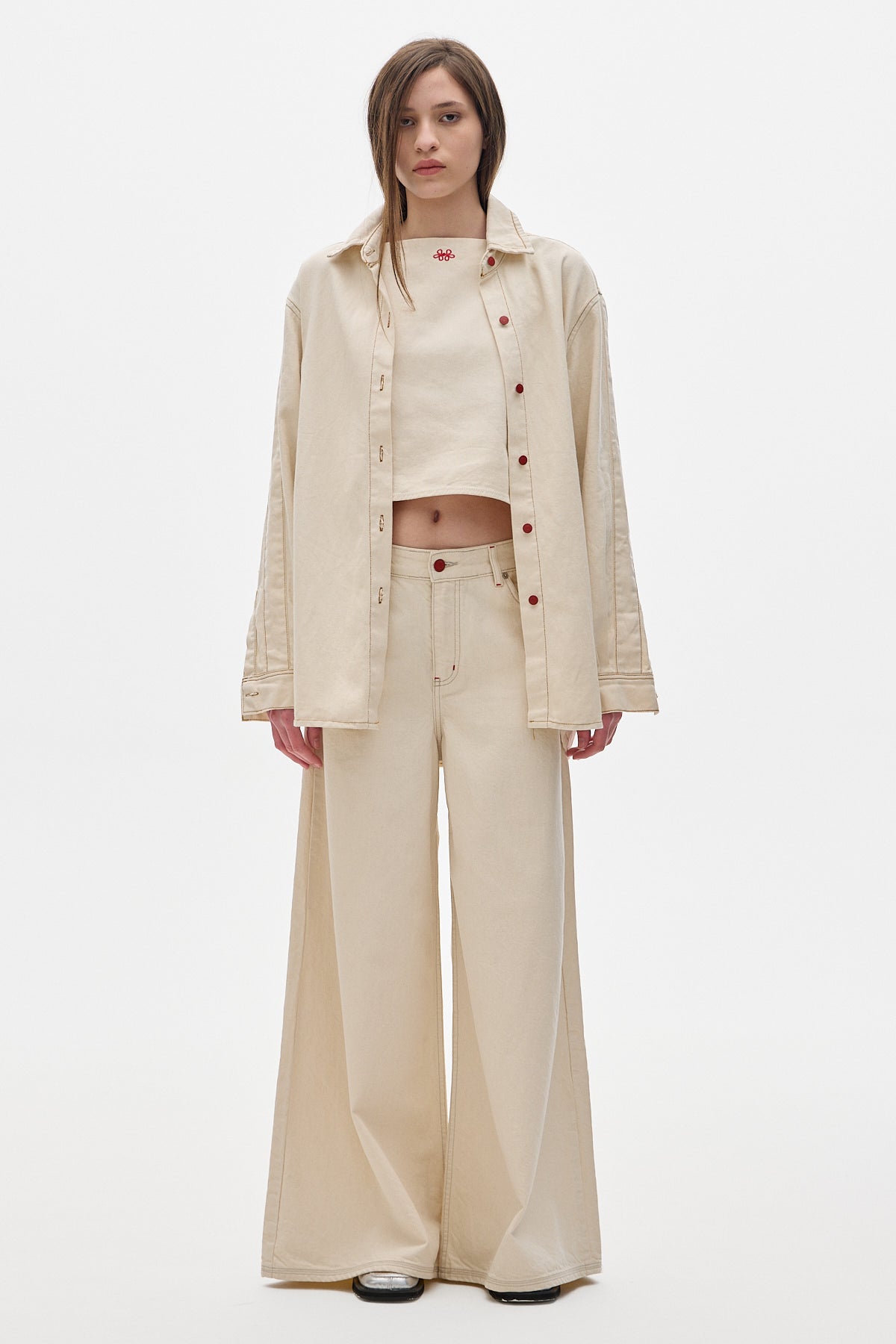 Wild Denim Pants_Cream