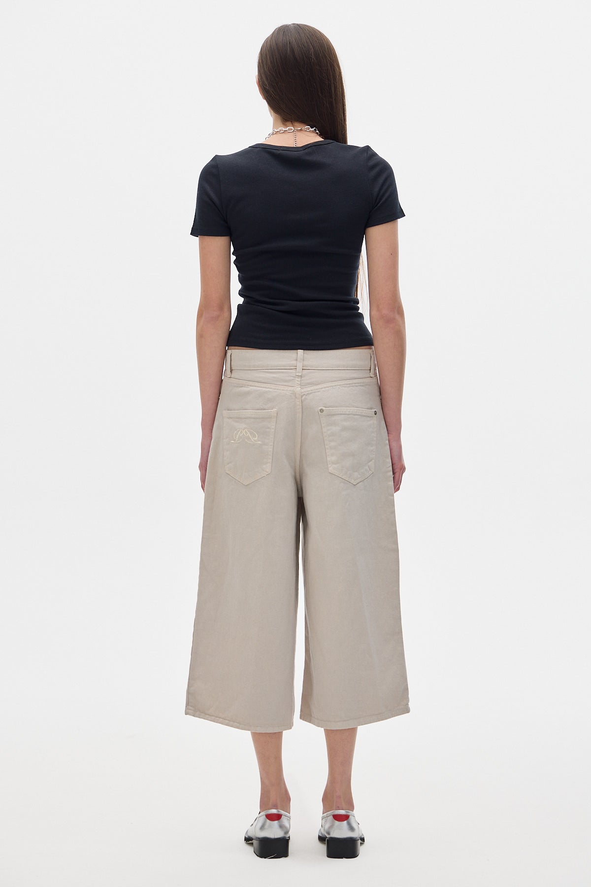 Track Denim Pants_Cream