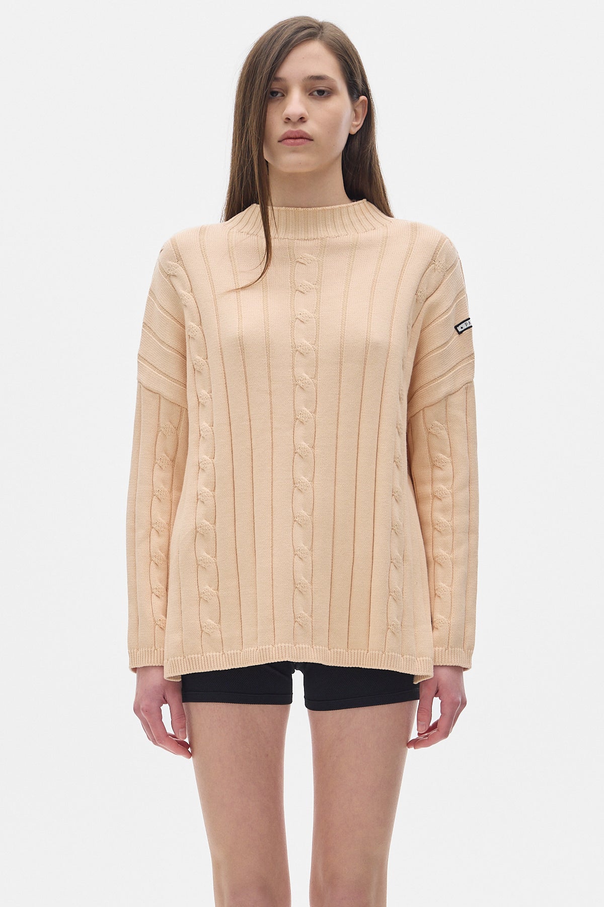 Serge Knit Sweater_Peach