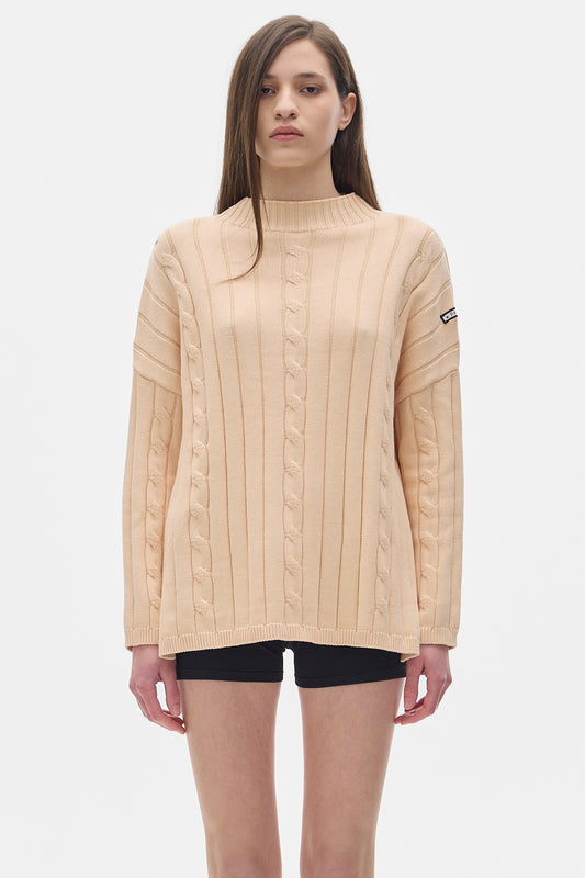 Serge Knit Sweater_Peach