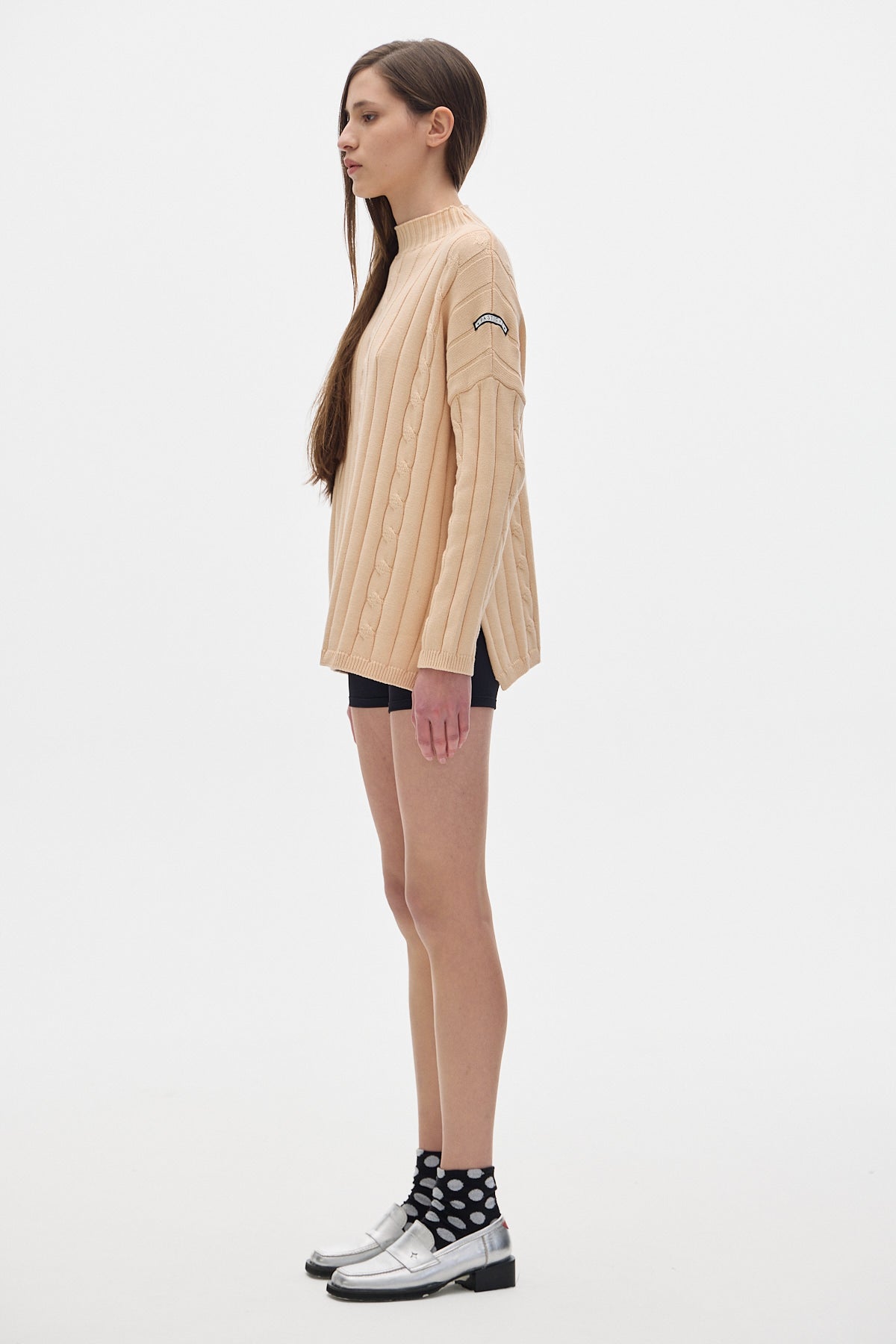 Serge Knit Sweater_Peach