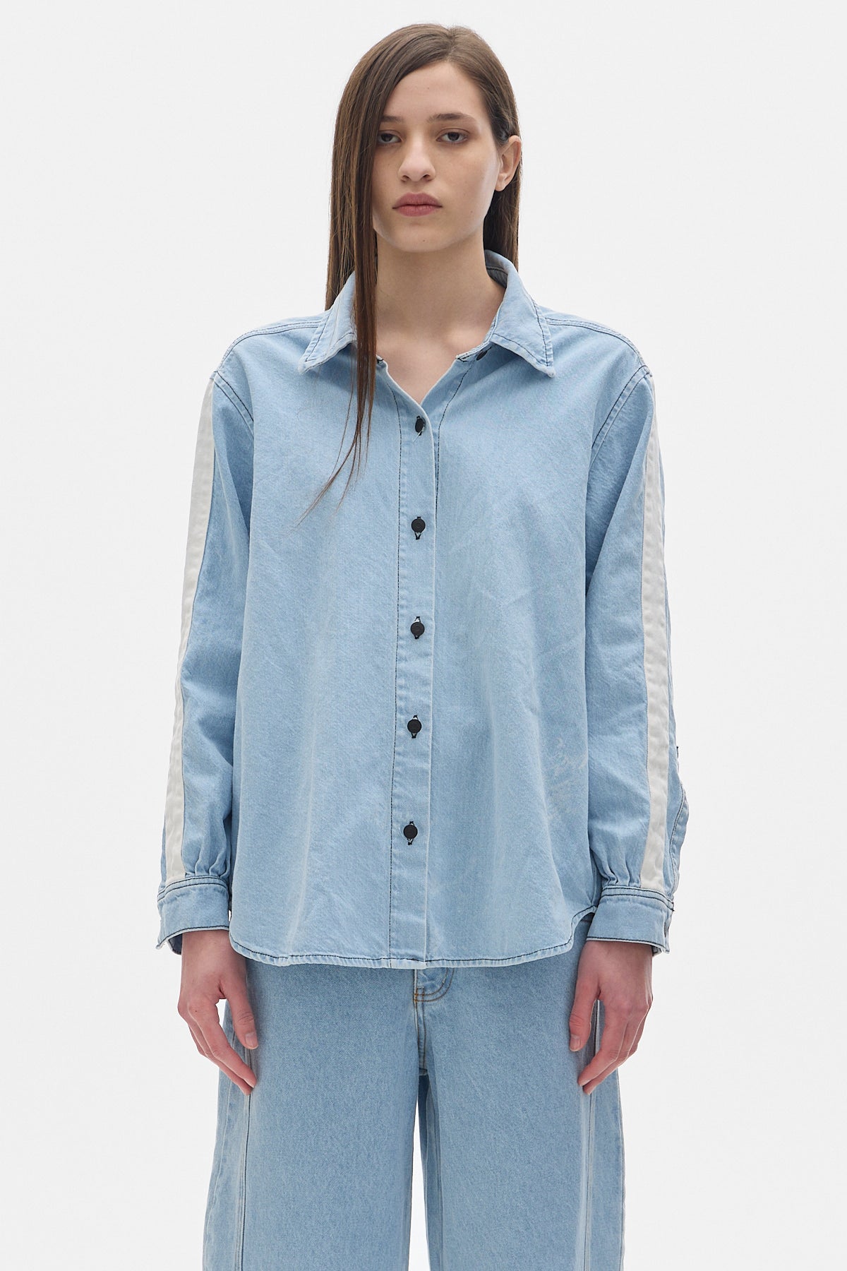 Noble Denim Shirt_Baby Blue