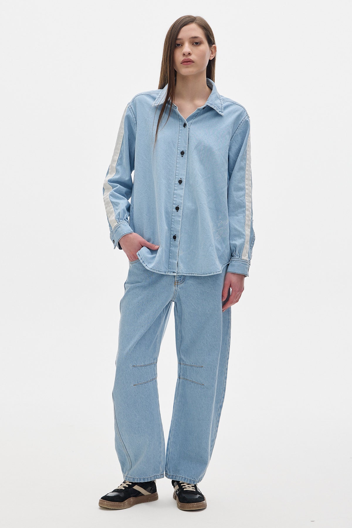 Noble Denim Shirt_Baby Blue