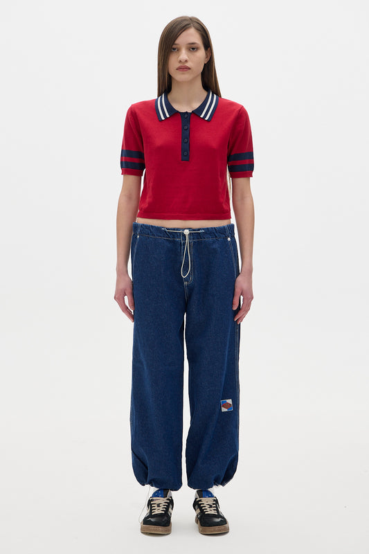 Parachute Denim Pants_Deep Blue