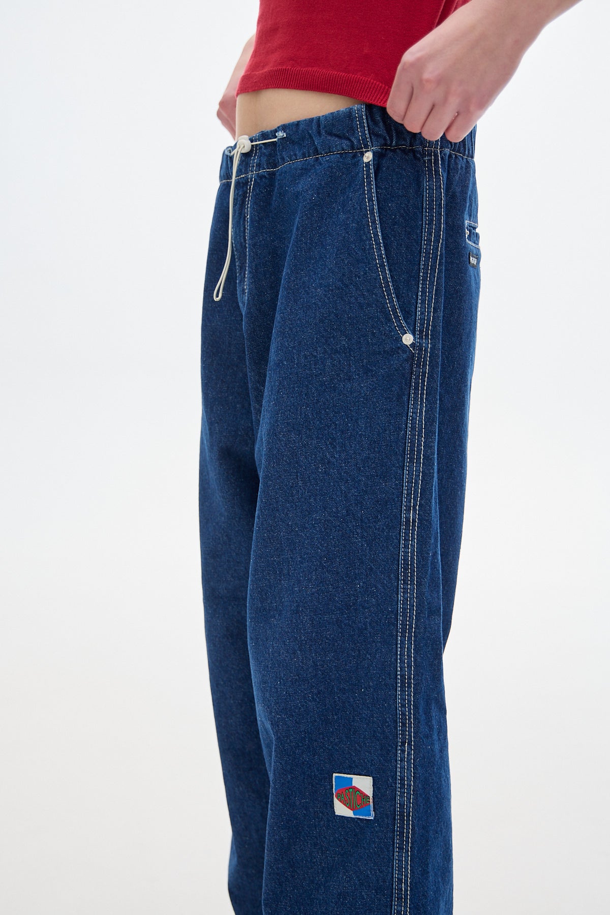 Parachute Denim Pants_Deep Blue