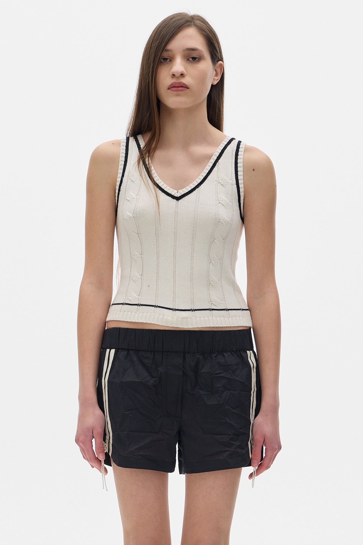 Morgan Knit Tank Top_Cream