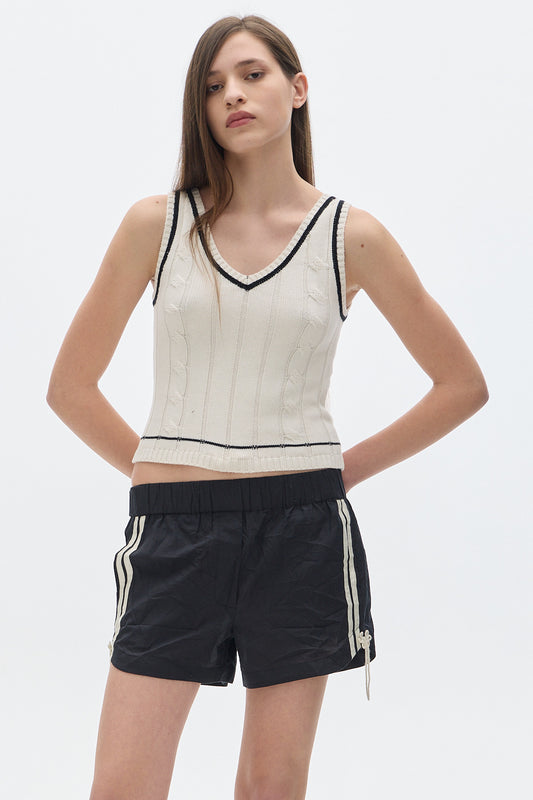 Morgan Knit Tank Top_Cream