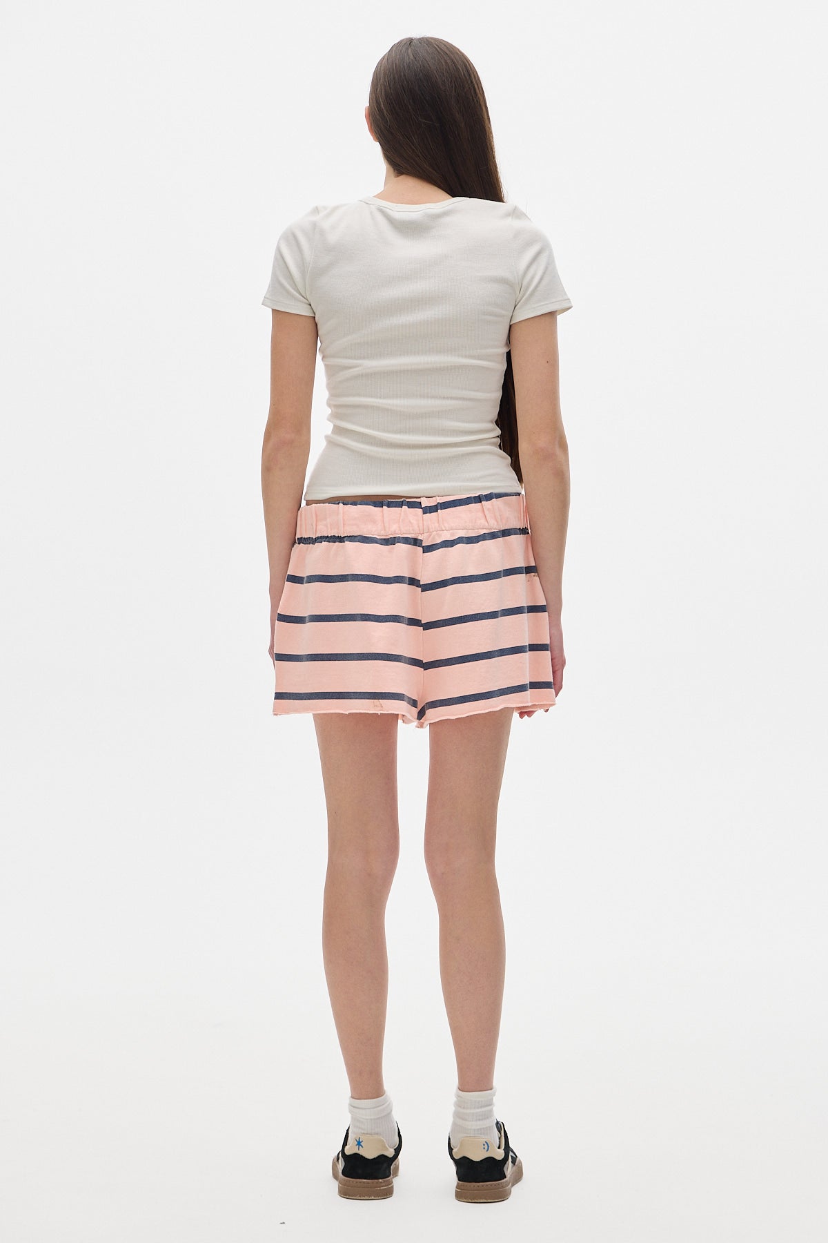 Boxeo Stripes Shorts_Peach/Cream